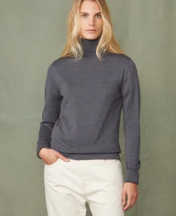 Turtleneck sweater italian merino wool