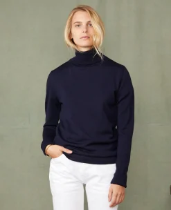 Turtleneck sweater italian merino wool