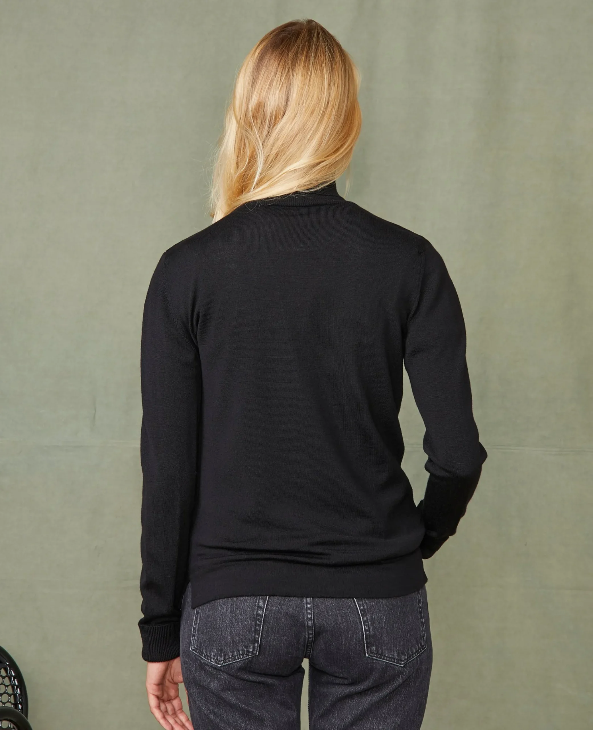Turtleneck sweater italian merino wool