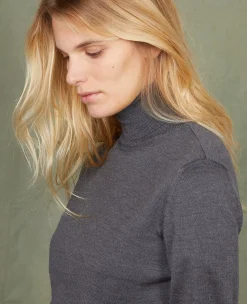 Turtleneck sweater italian merino wool
