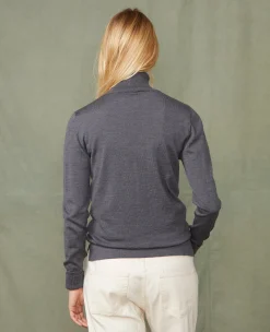 Turtleneck sweater italian merino wool