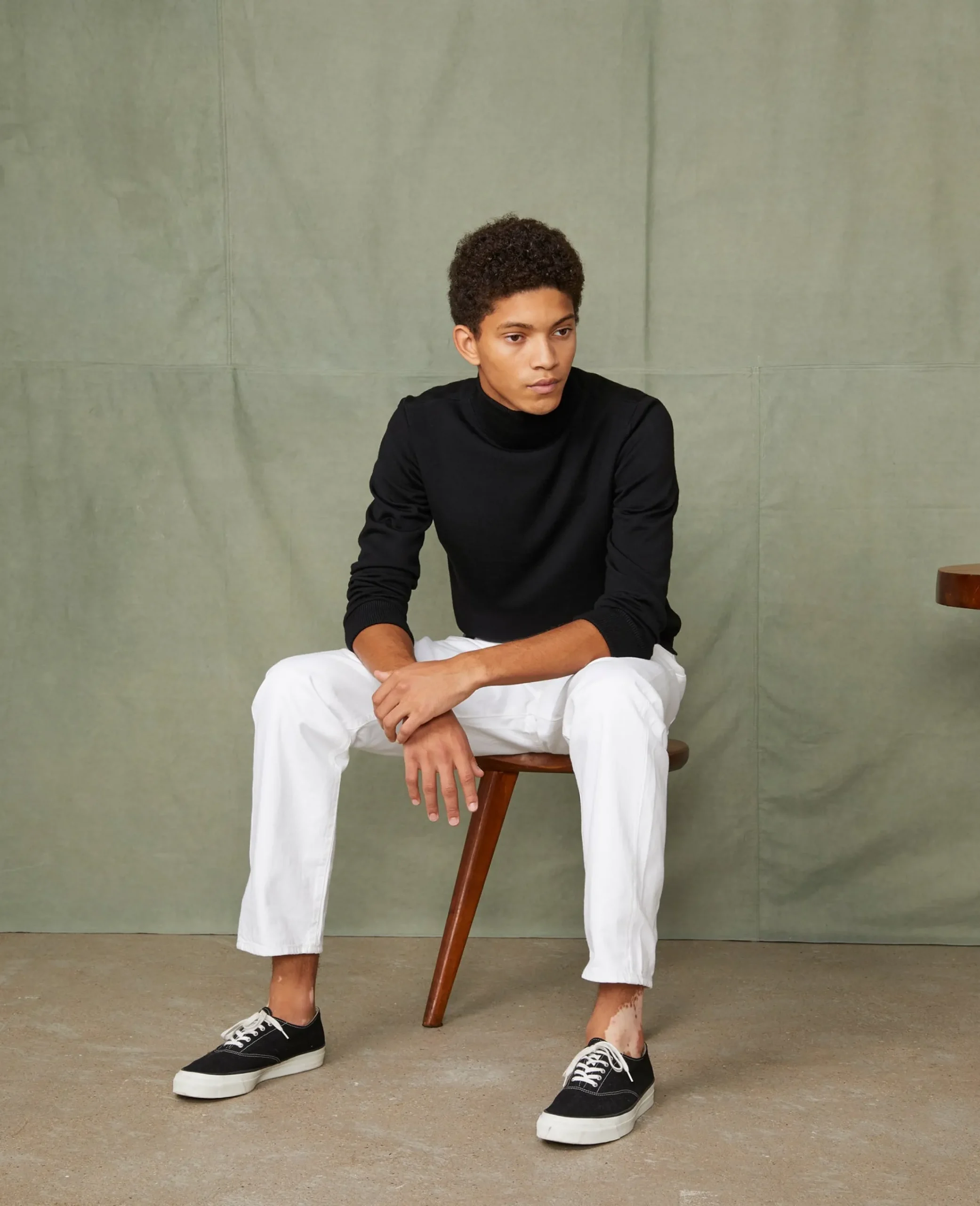 Turtleneck sweater italian merino wool