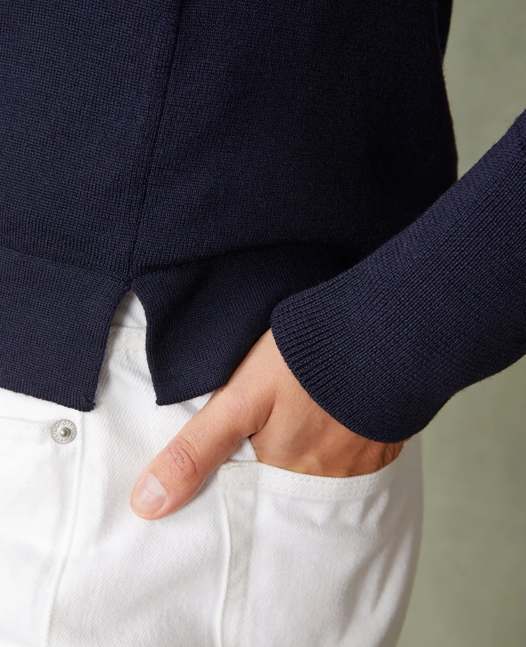 Turtleneck sweater italian merino wool