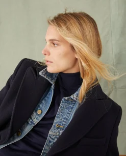 Turtleneck sweater italian merino wool