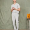 V neck t-shirt organic cotton jersey