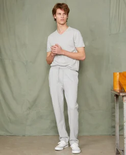 V neck t-shirt organic cotton jersey