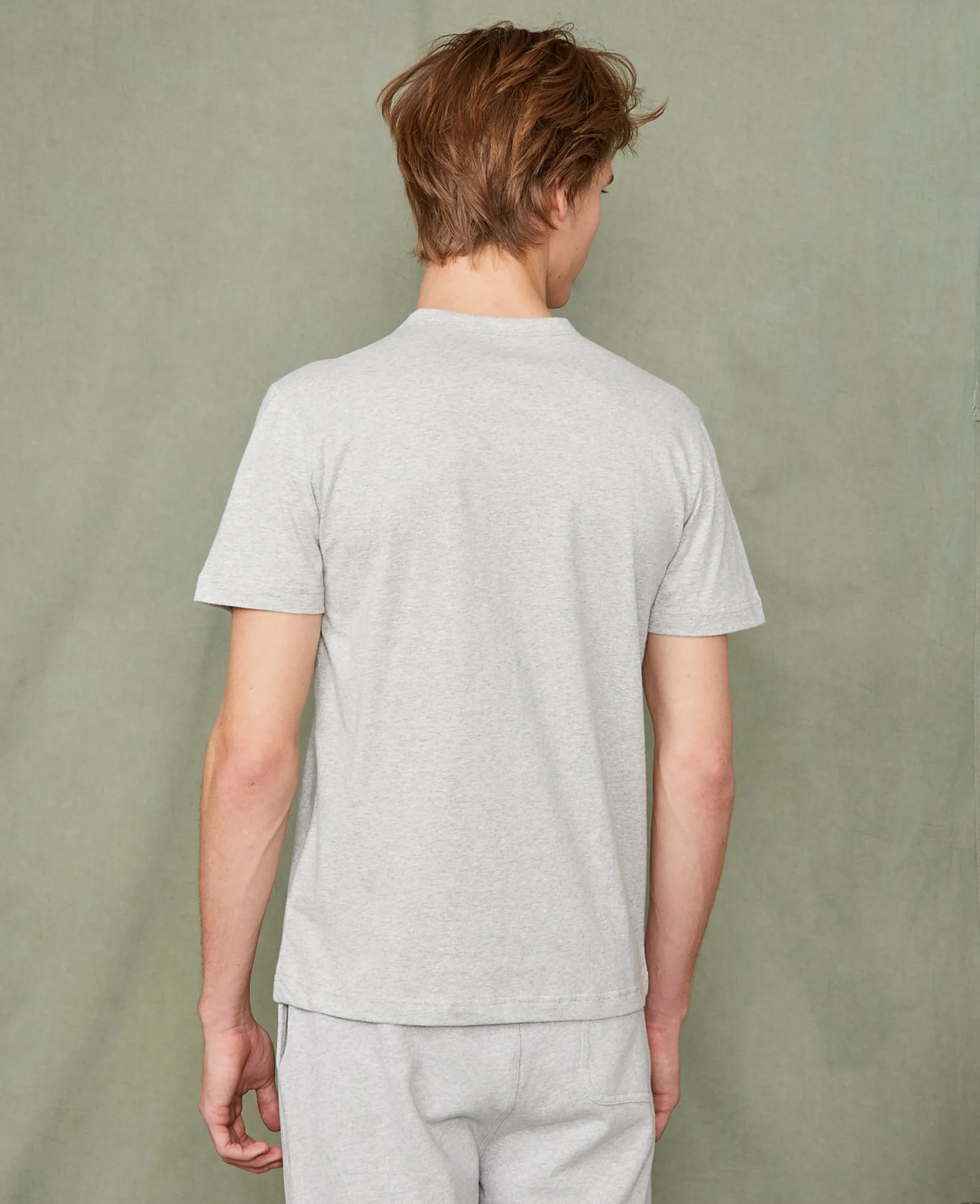 V neck t-shirt organic cotton jersey