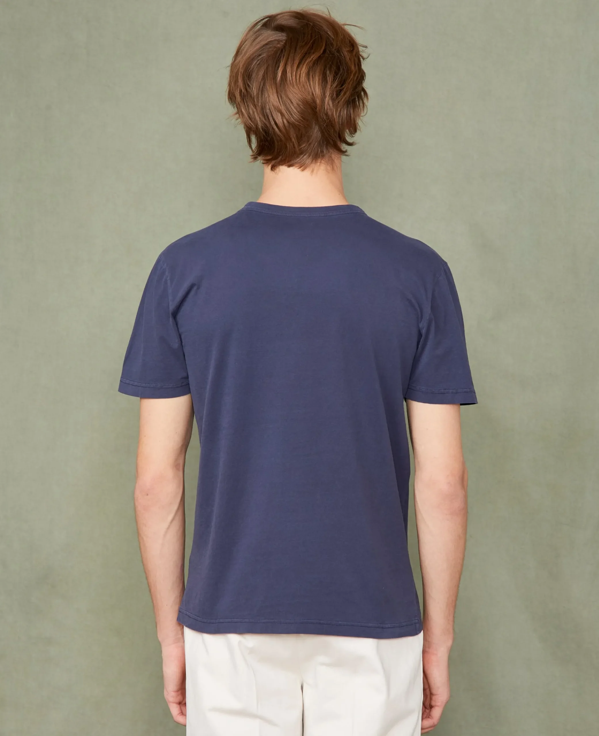 V neck t-shirt organic cotton jersey