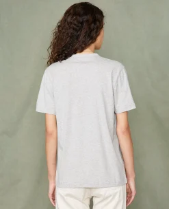 V neck t-shirt organic cotton jersey