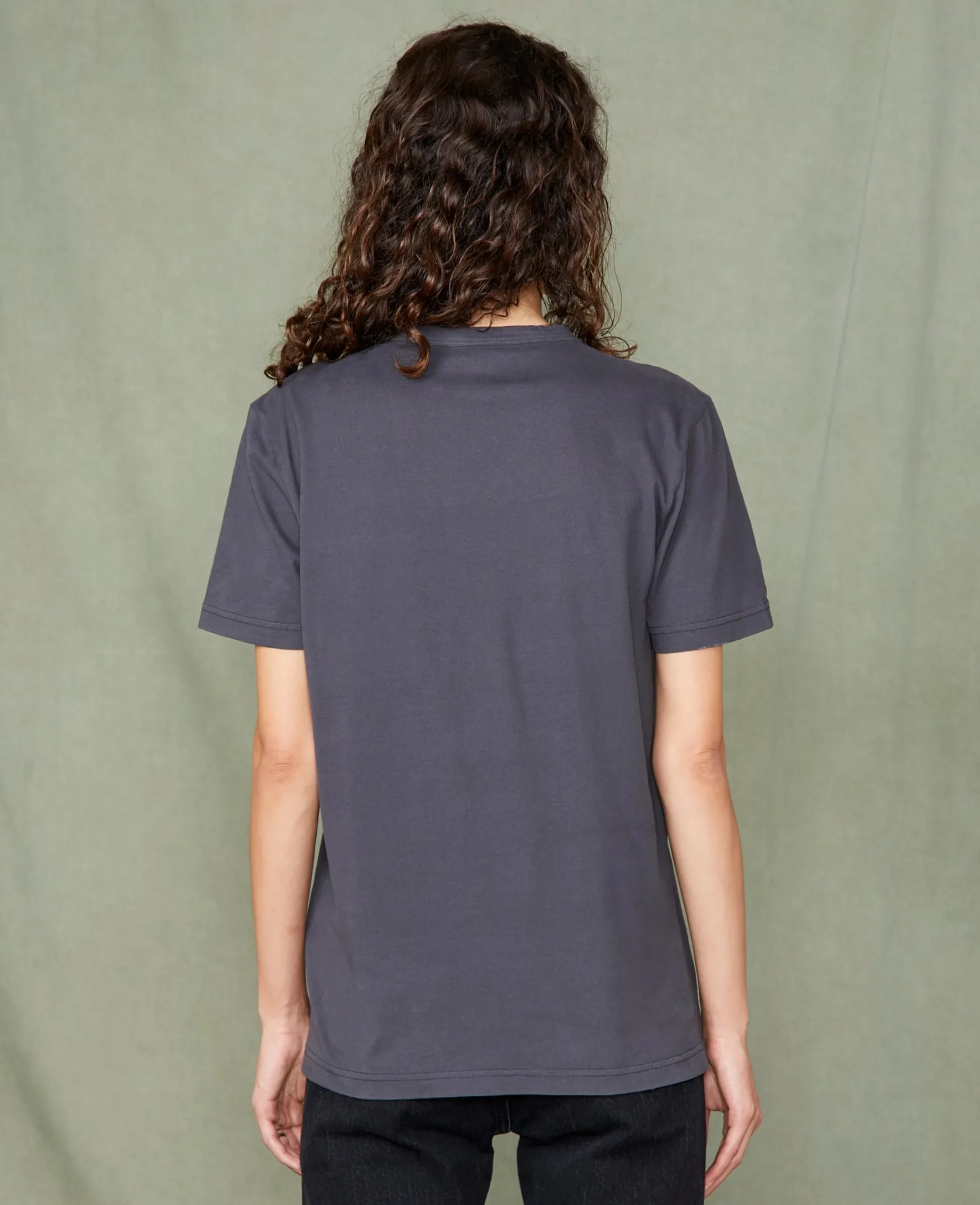 V neck t-shirt organic cotton jersey